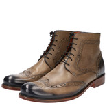 Master Pieces Shelby Handpainted Brogues Taupe Tones