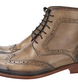 Master Pieces Shelby Handpainted Brogues Taupe Tones