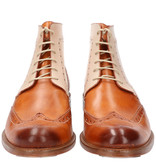 Master Pieces Shelby Handpainted Brogues Triple Tone Tan Brown