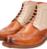 Master Pieces Shelby Handpainted Brogues Triple Tone Tan Brown