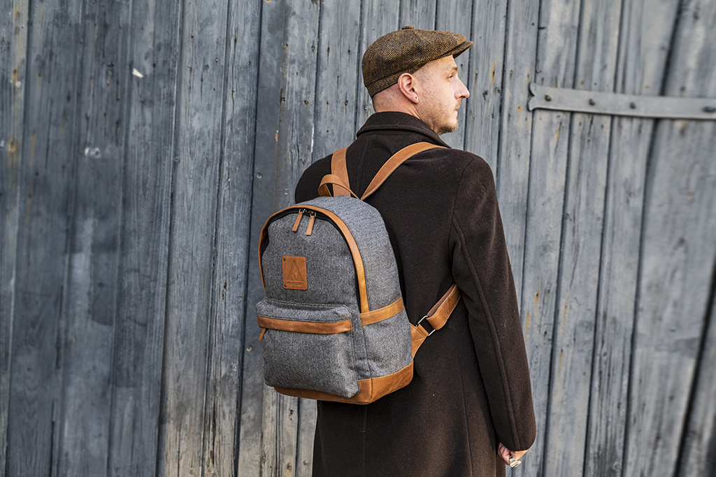 Shelby Brothers collection by Orange Fire Digbeth rugzak grey/cognac