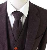 Shelby Brothers collection by Orange Fire 3-delig tweed pak Dark-Brown Tattersall Tweed