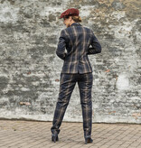 Betty Bozz suits Midnight Blue Plaid 3-delig tweed dames pak