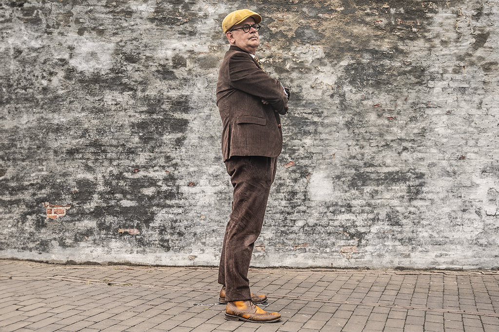 Urban Bozz 3-delig Corduroy suit in Golden Brown