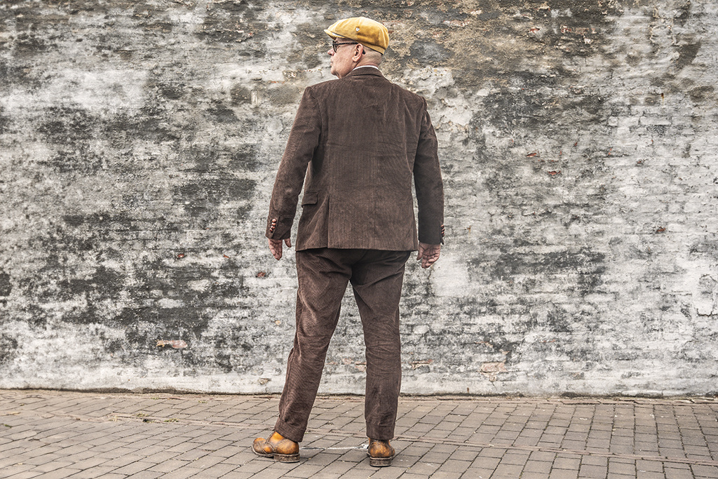 Urban Bozz 3-delig Corduroy suit in Golden Brown