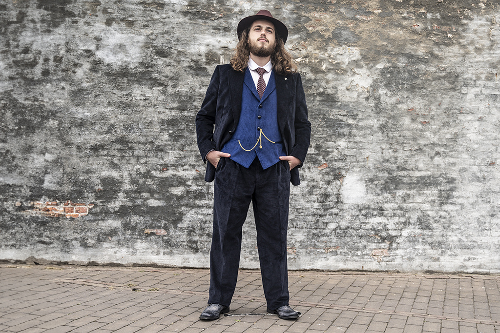 Urban Bozz Happy Blue | Corduroy suit