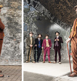 Urban Bozz 3-delig Corduroy suit in Brown Orange