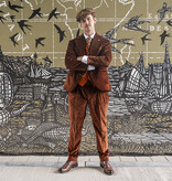 Urban Bozz Brown Orange | Corduroy suit