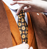 Urban Bozz 3-delig Corduroy suit in Brown Orange