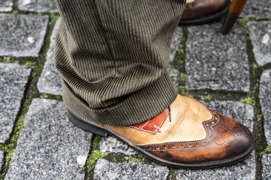 Urban Bozz 3-delig Corduroy suit in Field Green