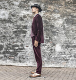 Urban Bozz 3-delig Corduroy suit in Purple Rain