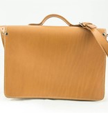 Ruitertassen MATZ oldschoolbag in naturel leer