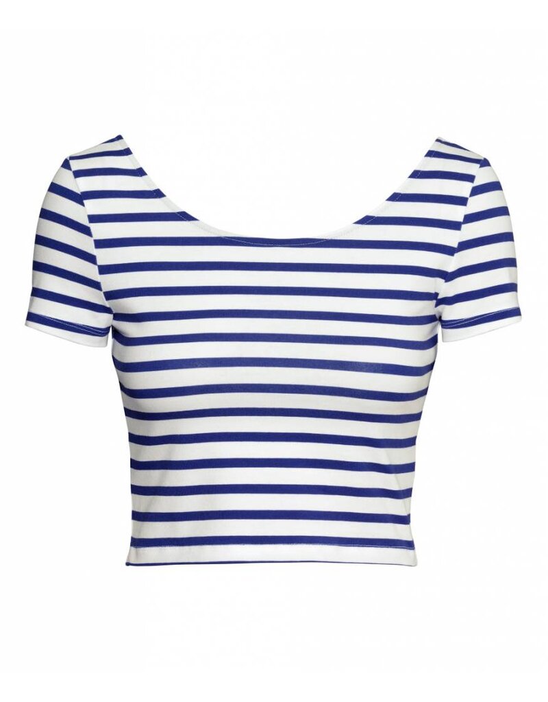 Striped blue top