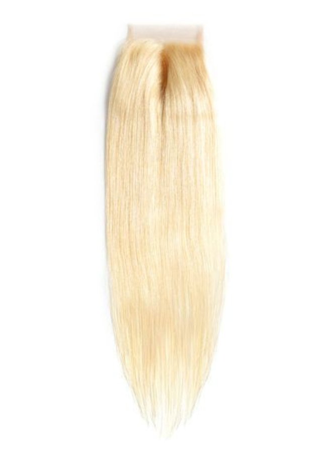 #613 Light Blonde Closure - Made with 100% Single Donor Raw Vietnamese Hair