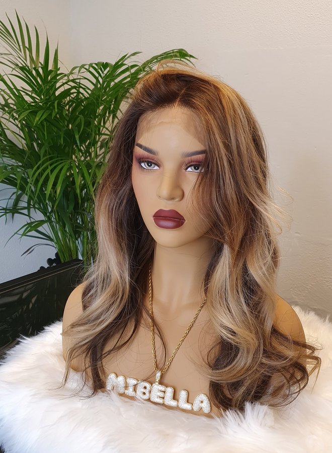 Honey Swirl - Frontal Wig Natural Straight - Made with 100% Single Donor Raw Vietnamese Hair