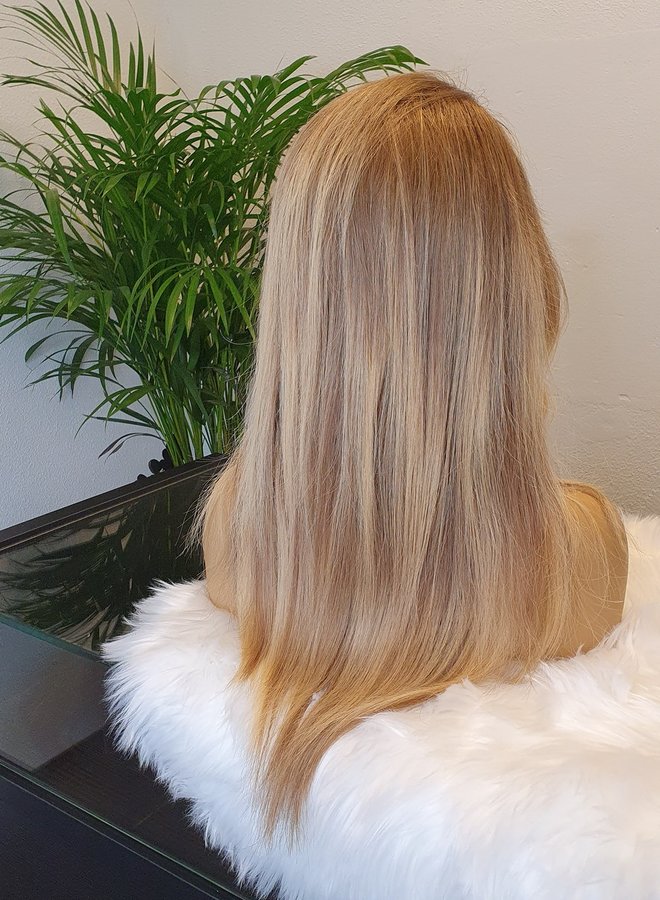Honeycomb Princess - Frontal Wig Blonde 16" Raw Indian Hair