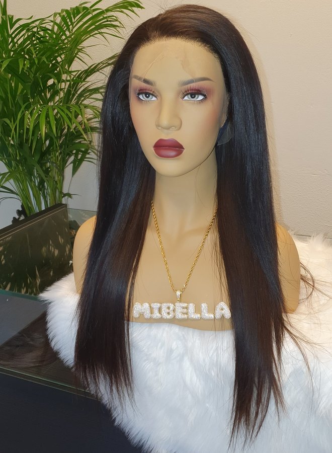 HD Frontal Wig Raw Indian Straight 22"