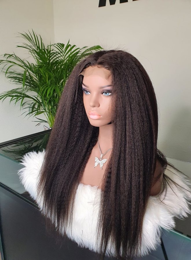 Truly Diane - Closure Wig Kinky Straight 22" - Made with 100% Raw Vietnamese Hair