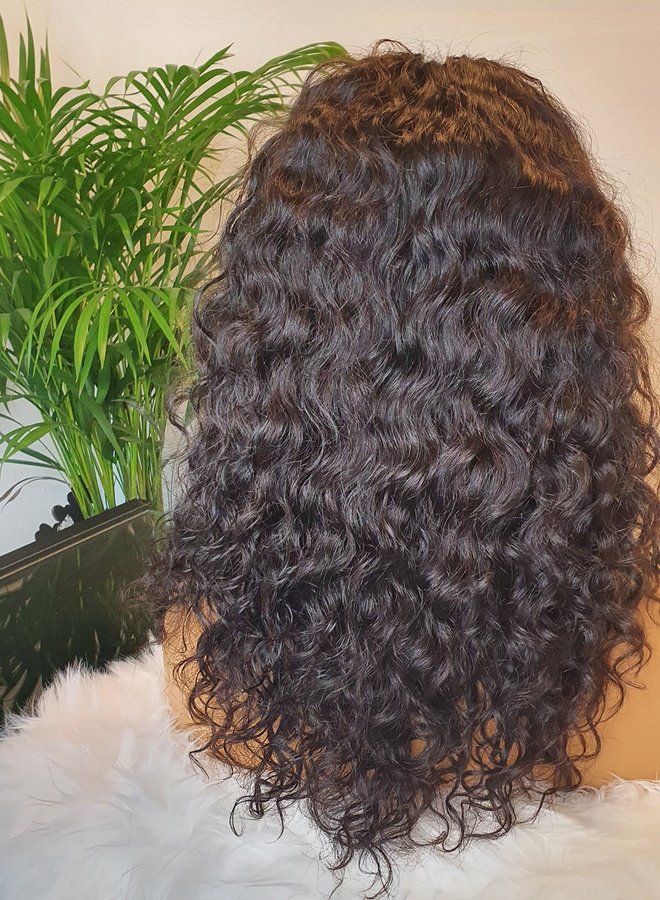 Amora Mia - 4x4 Closure Wig Water Wave 14" - Made With 100% Single Donor Raw Vietnamese Hair