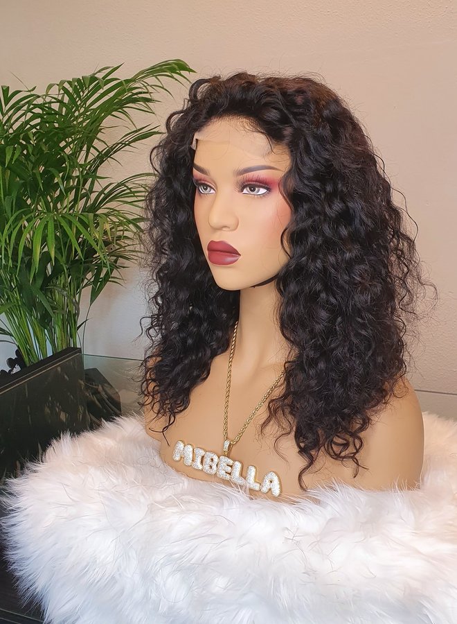 Amora Mia - 4x4 Closure Wig Water Wave 14" - Made With 100% Single Donor Raw Vietnamese Hair