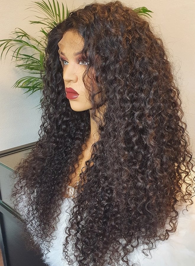 Frontal Wig 24" Raw* Hair Deep Curly