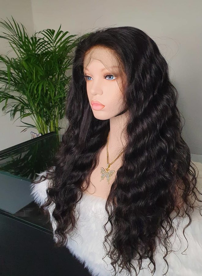 Frontal Wig 22" Raw* Indian Loose Wave