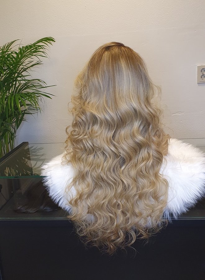 Frontal Wig 26" Raw* Indian Body Wave Ombre Ash Blonde
