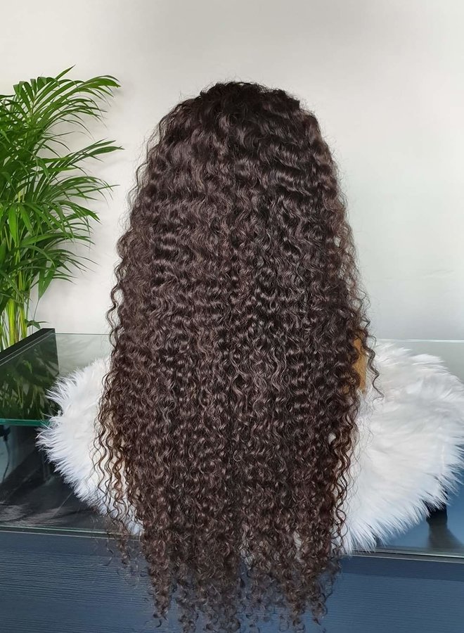 Frontal Wig 32" Raw* Indian Hair Caribbean Curly