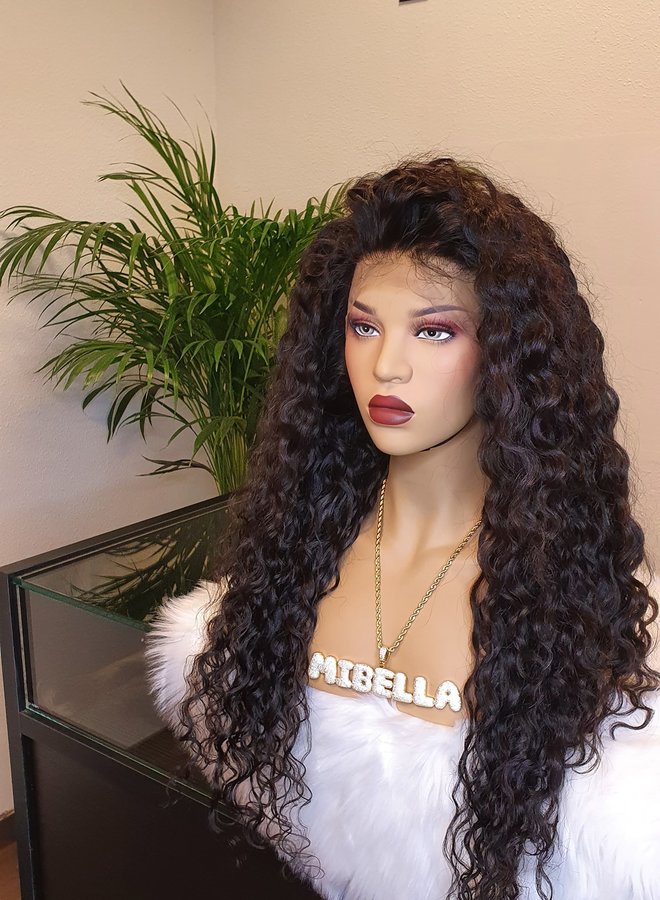 Frontal Wig 26" Raw* Hair Moroccan Curly