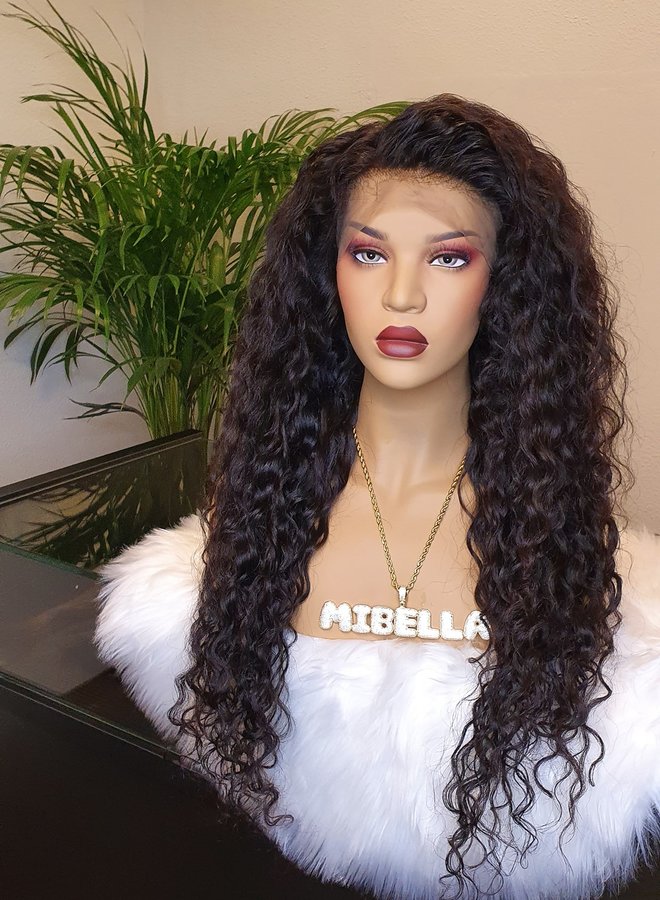 Frontal Wig 26" Raw* Hair Moroccan Curly