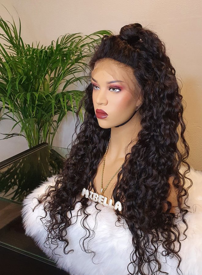 Frontal Wig 26" Raw* Hair Moroccan Curly