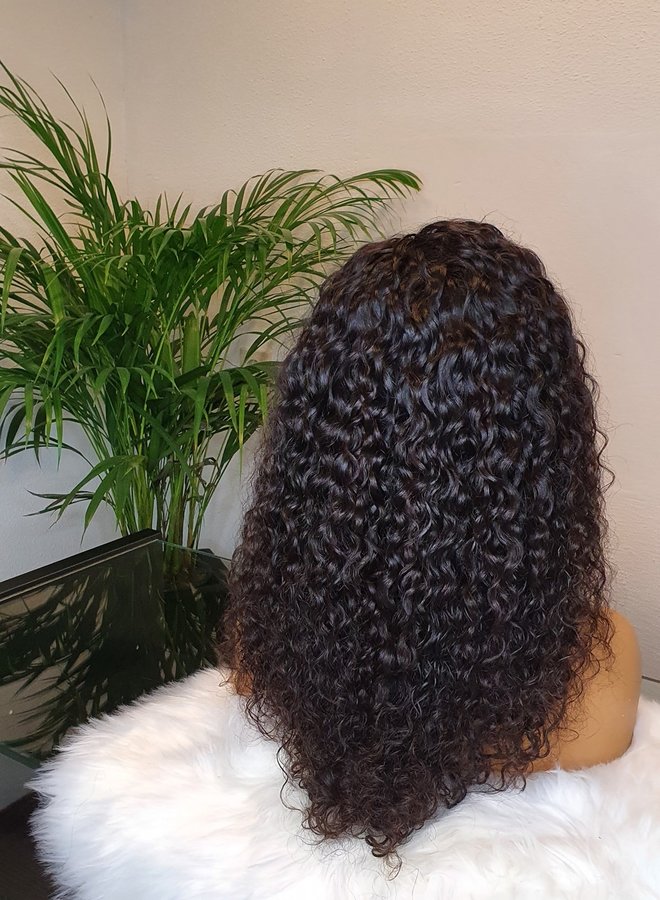 Frontal Wig Curly 18" Raw* Indian Hair