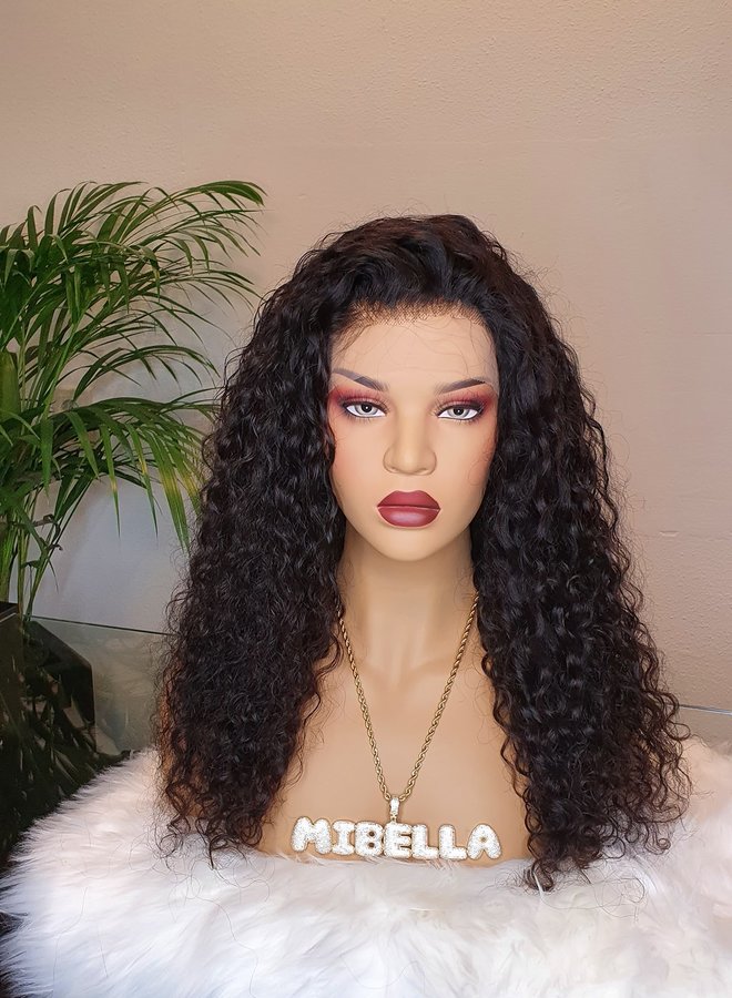 Frontal Wig Curly 18" Raw* Indian Hair