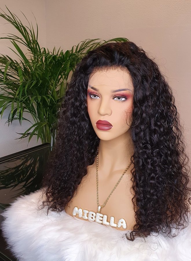 Frontal Wig Curly 18" Raw* Indian Hair