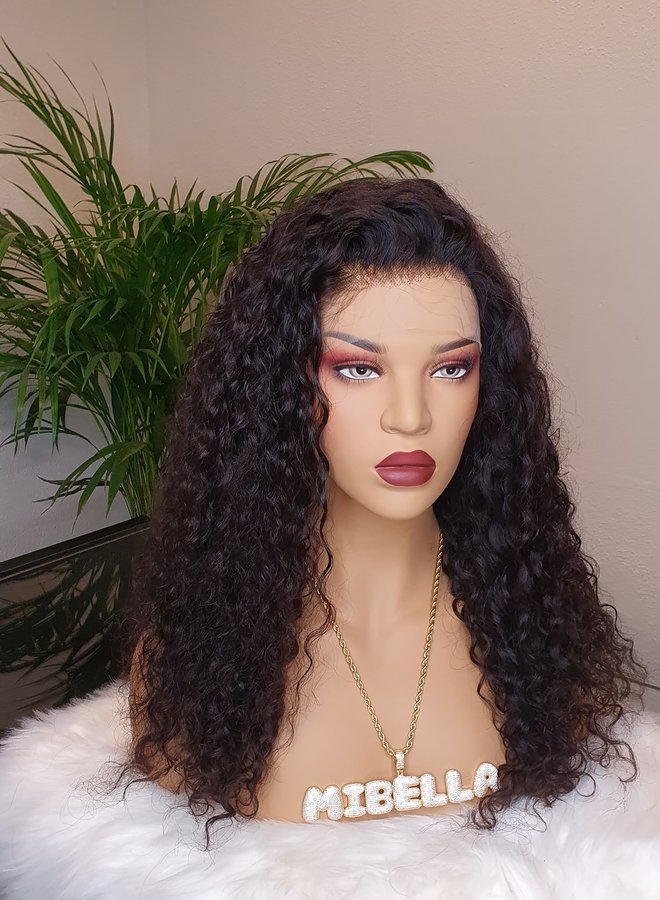 Frontal Wig Curly 18" Raw* Indian Hair