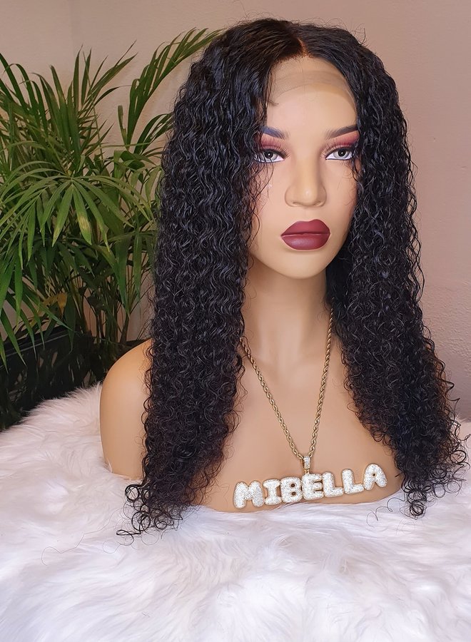 Closure Wig Raw* Indian Kinky Curly 18"