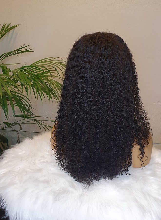 Closure Wig Raw* Indian Kinky Curly 18"