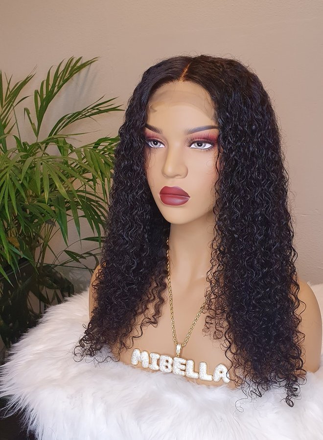 Closure Wig Raw* Indian Kinky Curly 18"