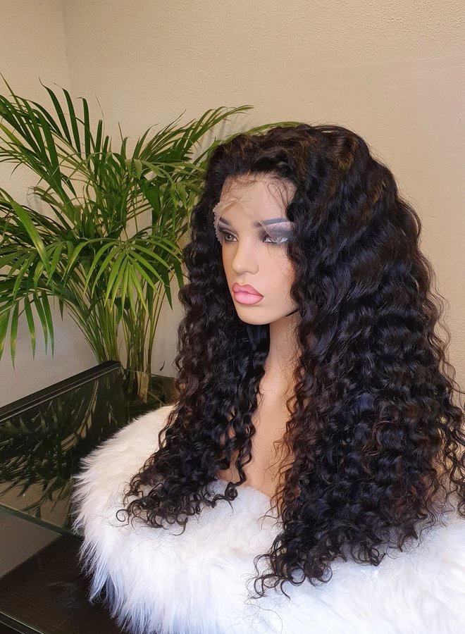 Frontal Wig Caribbean Curly Remy Hair