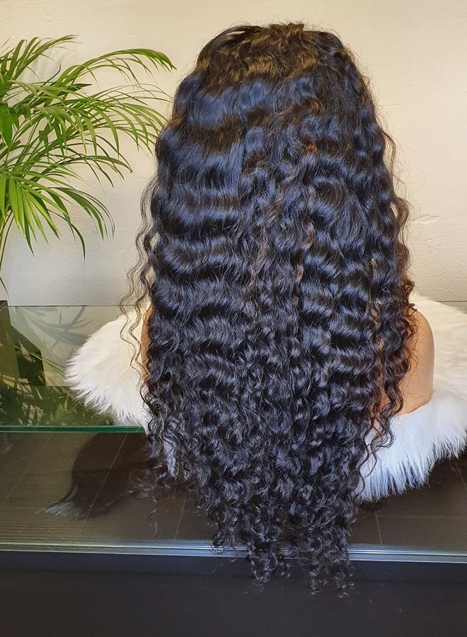 Frontal Wig Caribbean Curly Remy Hair