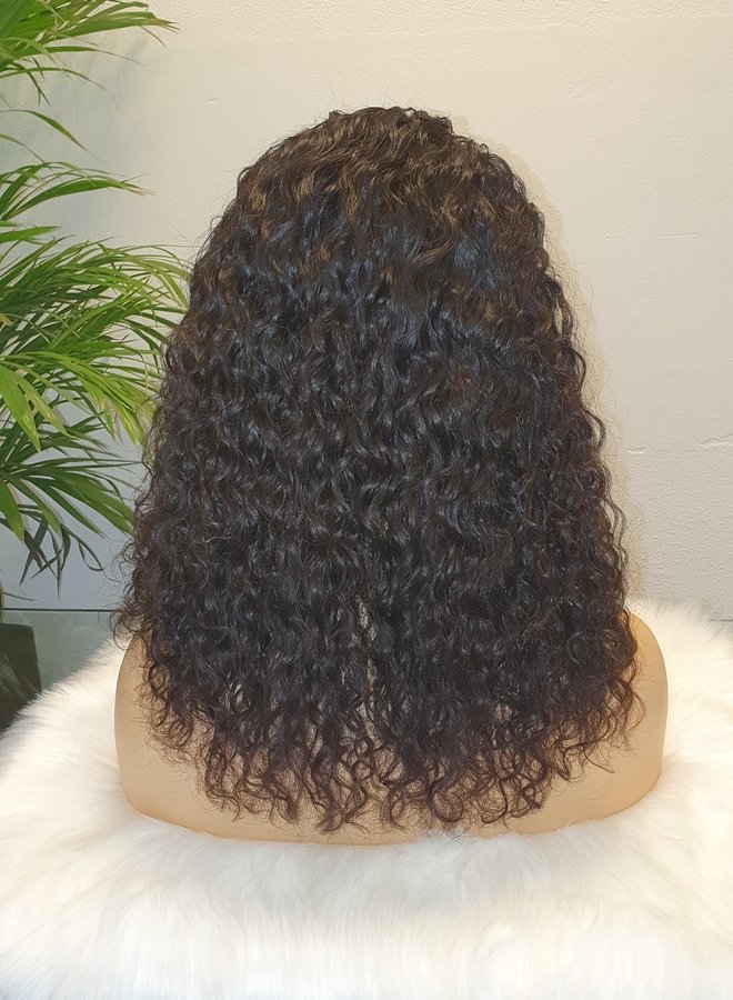 Closure Wig Raw* Indian Moroccan Curly 14"