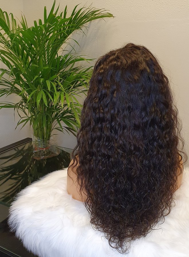 Closure Wig Raw* Indian Wavy 18"