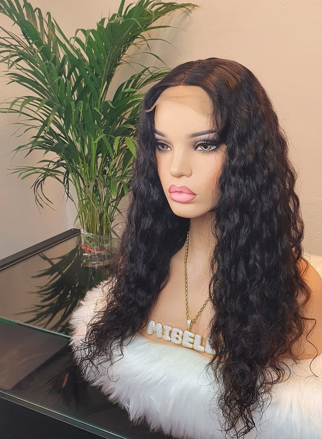 Closure Wig Raw* Indian Wavy 18"