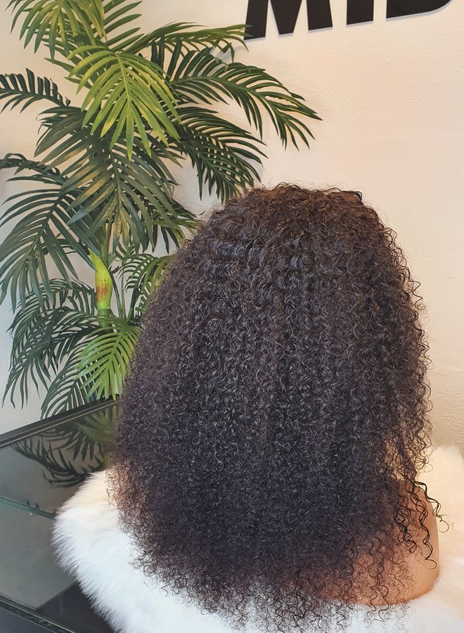 Frontal Wig Raw* Indian Kinky Curly 18"