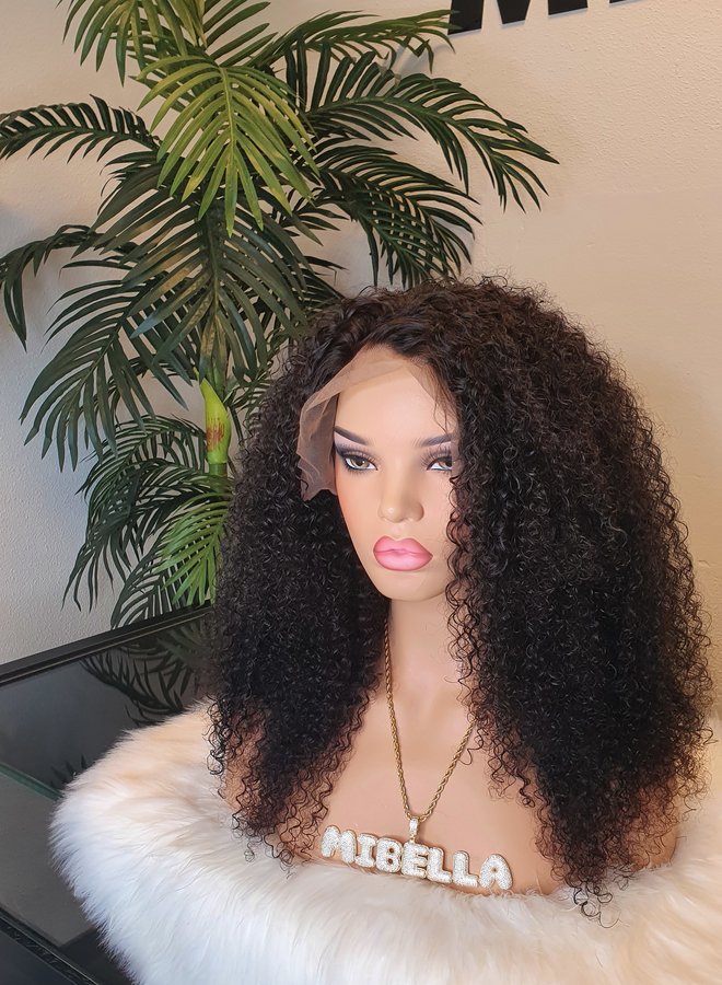 Frontal Wig Raw* Indian Kinky Curly 18"