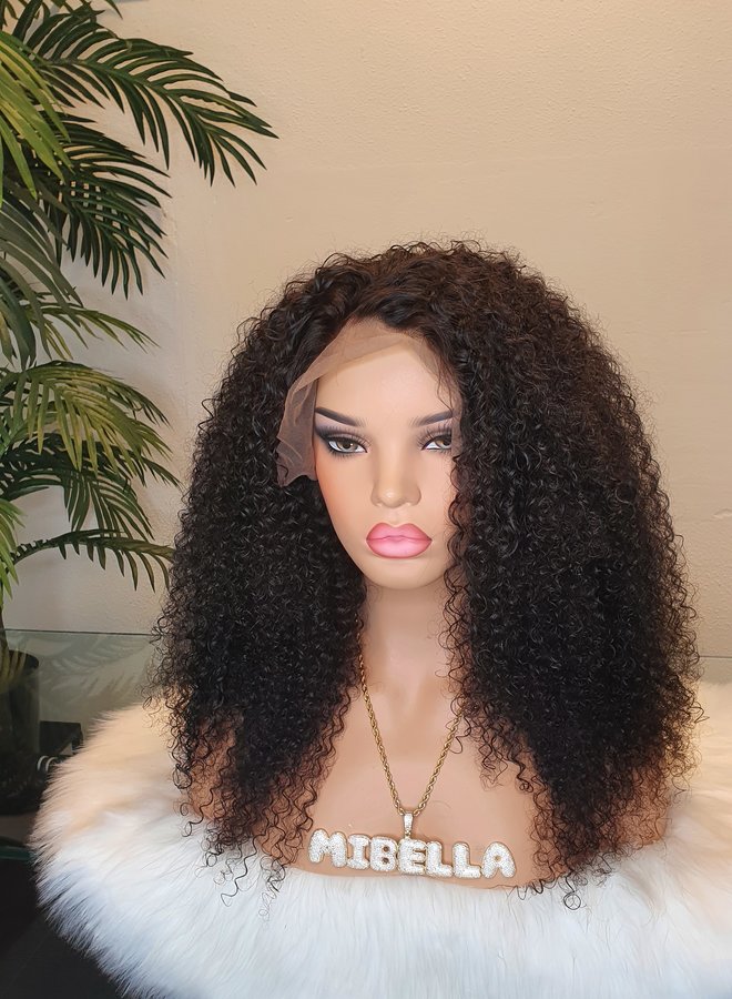 Frontal Wig Raw* Indian Kinky Curly 18"