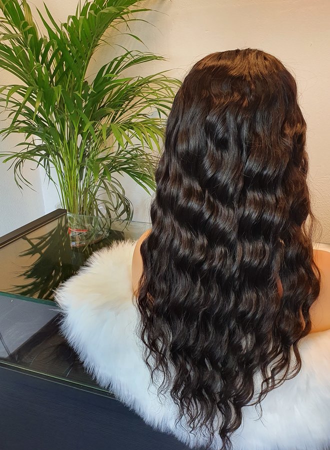 Wavy Mermaid - U Part Wig Loose Wave 18" - Steamed Raw Indian Hair
