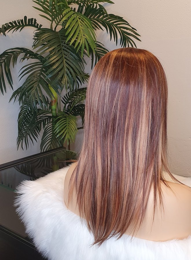 Hazelnut Haze - Frontal Wig 14" Warm Brown - Highlights
