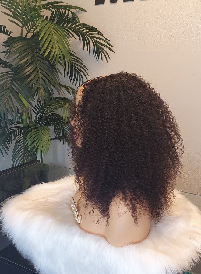 Mokka Obscura - Kinky Curly U Part Wig 16" Raw* Indian Hair