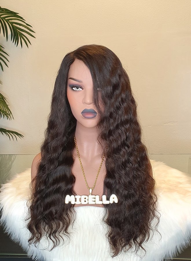 Black Forest Bloom - Frontal Wig Loose Curly 20" - Steamed Raw Indian Hair